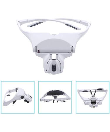Itian Lightweight Head Magnifier Adjustable Magnifying Glass Loupe Visor Hands Free Eyeglasses Bracket/Headband Interchangeable Headset Magnifier with 2 LED & 5 Different Lenses(1.0X 1.5X 2.0X 2.5X 3.5X) - Buy Online on GoSupps.com