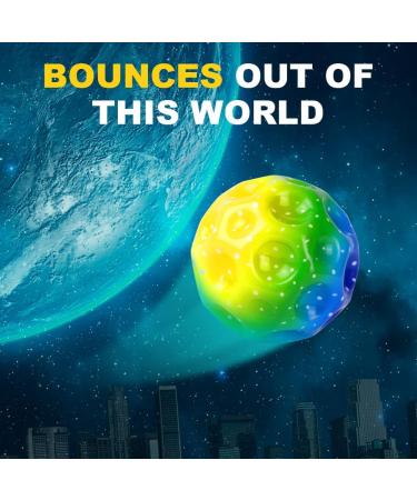 Osdue 3PCs Astro Jump Ball - Super High Bouncing Rainbow Foam Balls for Kids' Parties | Lightweight Spring Rubber Ball with Fun Noise - Buy Online on GoSupps.com