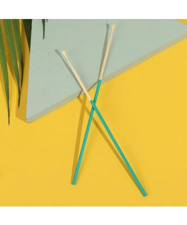 TARVIT Wooden Ear Cleaner Spoon - Anti-Skid Green Rubber Handle Earpick for Safe Earwax Removal with Soft Silicone Cover - Shop Now for International Shipping - Buy Online on GoSupps.com