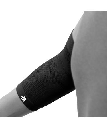 Bauerfeind Elbow Sleeve Compression Support for Sports | Unisex Black Arm Band for Basketball Athletics & Impact Sports - Right & Left Wearable - Buy Online on GoSupps.com