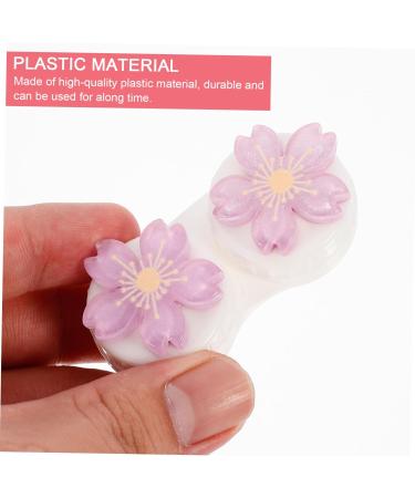 Solustre Contact Lens Container Set - Travel Eye Care Case for Glasses & Lenses - Violet 7x4.5x2.5cm - Buy Online on GoSupps.com