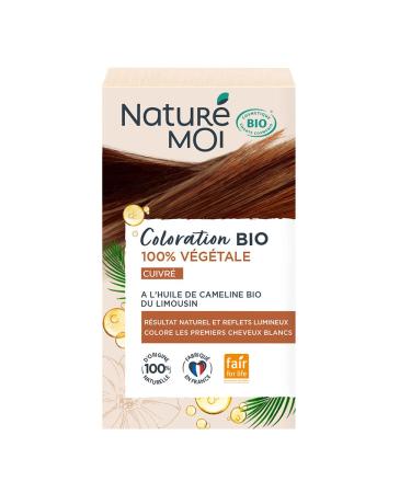Natur moi Natur Moi - Vegetable colour - Organic hair colour - Copper hair colour - With organic cameline oil from Limousin - 100% vegetable - 100% natural origin - Made in France