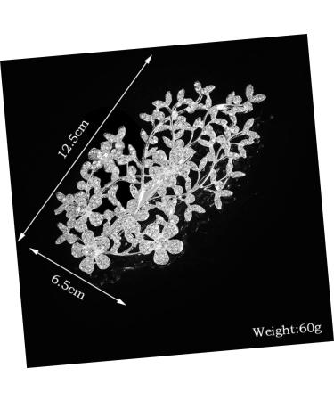 LALAFINA Diamond Hair Clips 1pc Bridal Hair Accessories Rhinestone Wedding Dress Decoration Rose Flower Comb Hairband for Wedding Bridal Headwear Headgear Rhinestones Hair Plug Bride - Buy Online on GoSupps.com