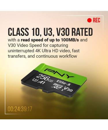 PNY 64GB Elite-X Class 10 U3 V30 microSDXC Flash Memory Card 3 Pack - 100MB/s Speed, A1 Rated, 4K UHD, Full HD, UHS-I, 64GB Capacity - Buy Online on GoSupps.com