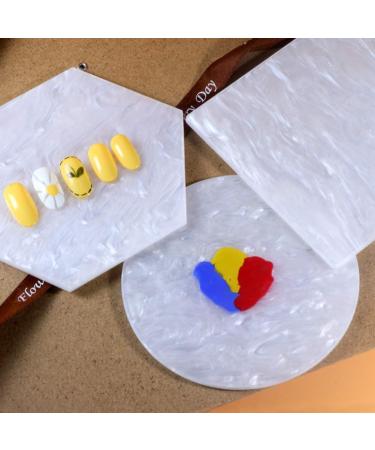 Nail Art Color Mixing Pallet Paint Mixing Materials Very Durable Nail Art Polish Mixing Plate Beauty Salon for Home Salon Shop Manicure Store - Buy Online on GoSupps.com