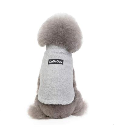 Shop Tineer XL Gray Pet Dog Winter Coat - Warm Cashmere Fleece Jacket for Small to Medium Dogs - Buy Online on GoSupps.com