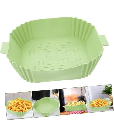 Zerodeko 2pcs Air Fryer Pan Air Fryers Reusable Air Fryer Bowl Silicone Air Fryer Liner Cooking Pot Non Stick Greenx2pcs 24X19.5X5CMx2pcs - Buy Online on GoSupps.com
