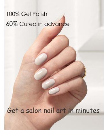 Wahrshei Nail Foils - 20 Beige Self-Adhesive UV Gel Nail Stickers & Wraps for Stunning Nails - Buy Online on GoSupps.com