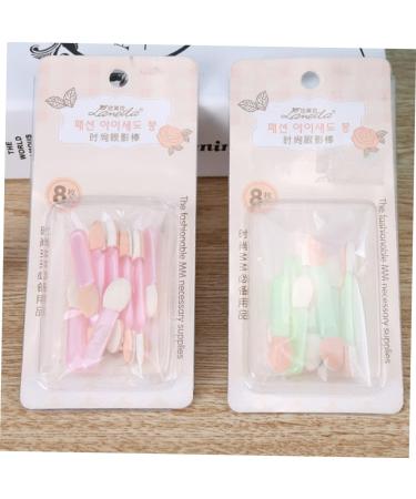 8pcs Sponge Eyeshadow Stick Sponge Applicator Eyeshadow Accessories Eye Shadow Eye Shadow Stick Double Head Beauty Device Eyeshadow Sponge Eyeshadow Brush - Buy Online on GoSupps.com