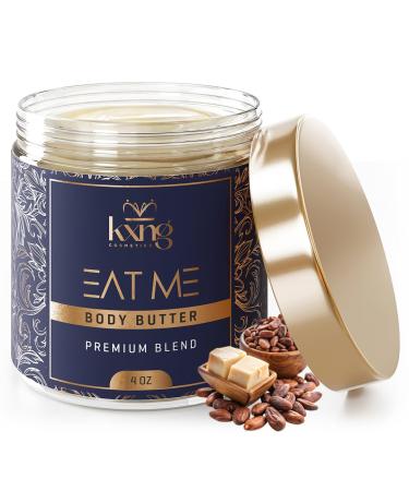 KXNG Cosmetics Shea Body Butter Duo 2 4oz (Eat Me 2 & High Value) | Organic Body Butter with Raw Shea Cocoa Mango & Coconut Oil | Deep Moisturizing Cream for Men & Women | Hands Feet & All Skin - Buy Online on GoSupps.com