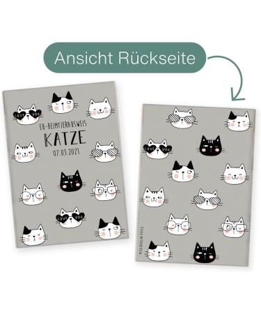 Personalized Wilhelm Fell Case for EU Pet ID Card - Custom Name & DOB - Unique Gift for Cat Owners - Protective Cover for Pet ID - Buy Online on GoSupps.com