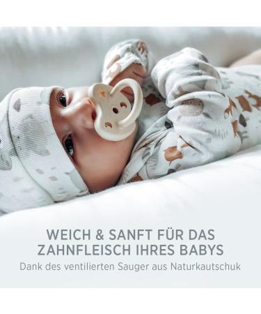 Natural Rubber Orthodontic Pacifier for Newborns 0+ Months - Single Pack | Safe & Eco-Friendly - Buy Online on GoSupps.com