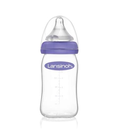 Lansinoh Glass Baby Bottles with NaturalWave Teats - Size S (160ml) & Size M (240ml) - Eco-Friendly Feeding Solutions for Babies - Buy Online on GoSupps.com