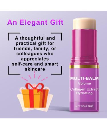 2 PCS Multi Balm Volume Multi Balm Stick Collagen Moisturizing Stick for Face Eyes Neck Lips Hydrating And Firming Skin For Most Skin Types Purple 0.3 Fl Oz (Pack of 2) Purple - Buy Online on GoSupps.com