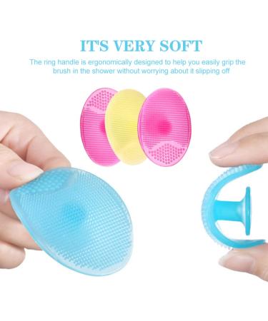 Zerodeko Baby Essentials: 2-Pack Silicone Bath Brushes for Gentle Cleaning and Sensory Stimulation - Perfect for Infant, Toddler, and Newborn Kids - Buy Online on GoSupps.com