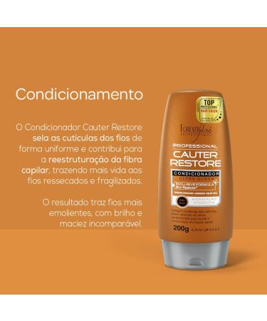 Forever Liss Cauter Restore Conditioner 200g | Cauterization Treatment for Shiny Healthy Hair - International Shipping Available - Buy Online on GoSupps.com