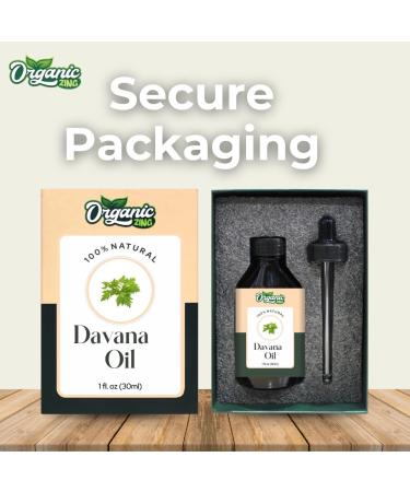 Organic Zing Davana (Artemisia Pallens) Oil | Pure & Natural Essential Oil for Skincare Aroma and Diffusers- 30ml/1.01fl oz - Buy Online on GoSupps.com