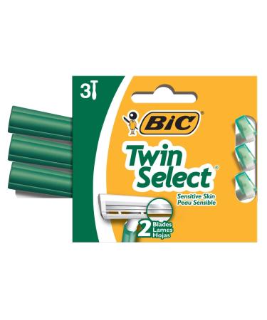 Bic Shaver Twin Select Sensitive Men's Razors 3 Pack 12 Pack