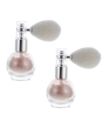 Mipcase 4 Pcs Spray Glitter Loose Powder Spray Sparkle Powder Spray Makeup Powder Sprayer Body Makeup Female Gift Highlighter Sprayer High Gloss Body Shimmer Hair Girl Glass Bottle Dusting