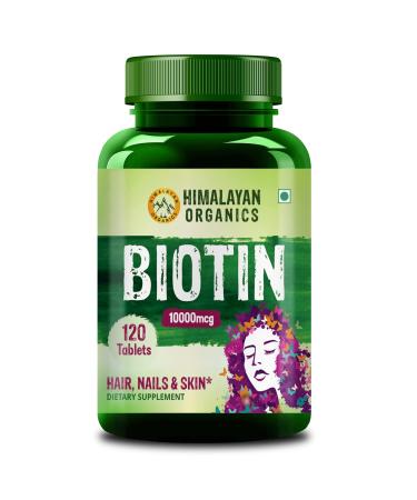 Generic Biotin 10000mcg for Hair Growth Tablets - 120