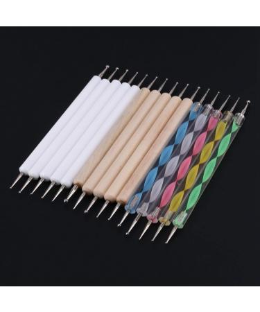 Yinchus Spherical Needle Pen Embossing Pattern Clay Engraving and Engraving Tool Manicure Mandala Rock Painting Set of 15 - Buy Online on GoSupps.com