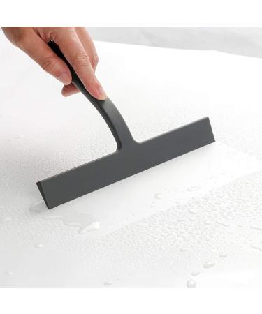 Silicone Bathroom Shower Squeegee with Hook Window Glass Wiper Scraper Cleaner for Bathroom Kitchen Car Glass - Buy Online on GoSupps.com