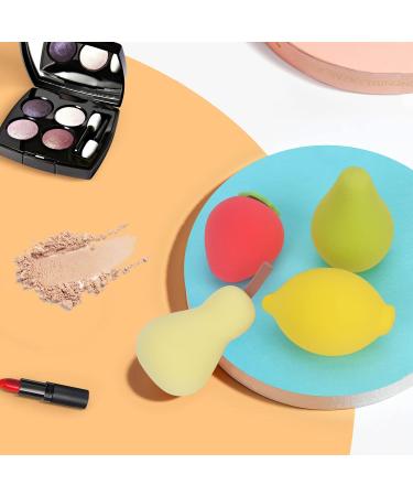 Unaone Makeup Sponges - 4 PCS Latex Free Beauty Blender for Flawless Foundation Cream & Powder Application - Yellow Rose Red Light Yellow & Green - Buy Online on GoSupps.com