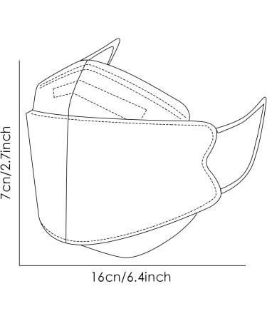 Buy WEXCV Fish Shape Black Masks - 50 Pack Cotton Breathable Facial Protection for Adults & Kids - International Shipping Available - Buy Online on GoSupps.com