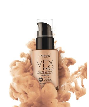 FARMASi Full Coverage Foundation 10 Makeup (Natural Beige) - Lightweight Long Lasting Coverage - 30 mL Liquid Cream - Breathable Skin Moisturizer - Color True Matte Blending - VFX Pro Camera-Ready Primer Included - Buy Online on GoSupps.com