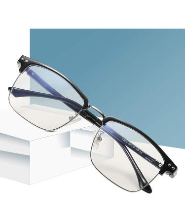 GUZTAG Blue Light Blocking Glasses - Stylish Square Eyeglasses for Men & Women | Anti Eyestrain & Gaming Glasses | Includes Box & Cloth - Buy Online on GoSupps.com