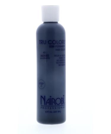 Nairobi Tru Colors Semi Permanent Hair Color No.2 Indigo (Blue/Black) - Unisex 8 Ounce | International Shipping - Buy Online on GoSupps.com
