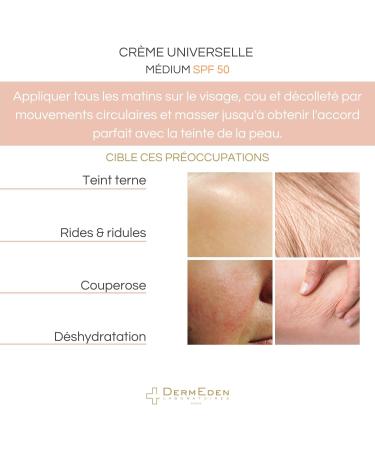 Laboratoires DermEden - Healthy Glow Day Cream 50 ml -SPF 50 medium tinted -Full protection against the harmful effects of light -Moisturizing Anti-aging Vitamin D-Like -Made in France - Buy Online on GoSupps.com