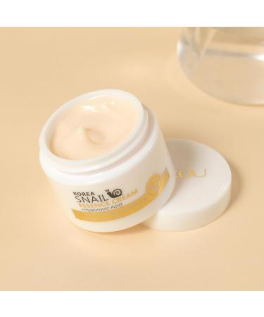 Snail Essence Face Cream - Moisturizing Acne Scar Removal & Nourishing Collagen for Damaged Skin - Buy Online on GoSupps.com