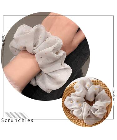 Outyua Elegant Star Hair Scrunchies - 5Pcs Hair Ties for Women and Girls - Buy Online on GoSupps.com