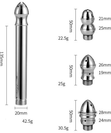 Stainless Steel Enema Kit for Colon Cleanse | Shower Attachment & Vaginal Nozzle | Home Douching & Irrigation System - Buy Online on GoSupps.com