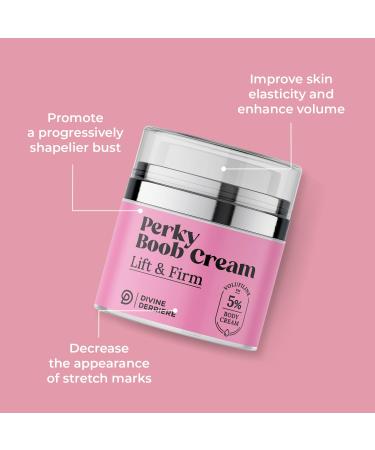 Divine Derriere Perky Body Cream - Skin Tightening & Moisturizing Lift for Firm Chest & D collet | Volufiline for Saggy Crepey Skin - Buy Online on GoSupps.com