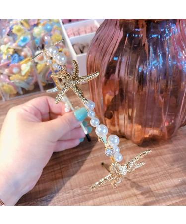 Yo-Happy Minimalist Marine Style Women's Metallic Gold Herringbone Pearl Jewelry | International Shipping - Buy Online on GoSupps.com