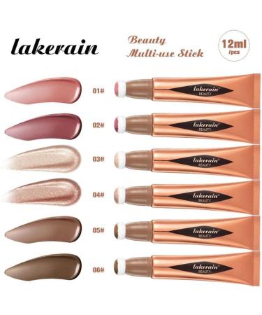 Liquid with Cushion Applicator Highlight Shimmer Natural Soft Moisturizing V9h4 Liquid for Cheek Cosmetics Cream Blush 06 Contouring 12ml - Buy Online on GoSupps.com