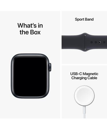 Apple Watch SE (2nd Gen) GPS 40mm Smart Watch w/Midnight Aluminum Case & Midnight Sport Band - M/L. Fitness & Sleep Tracker, Crash Detection, Heart Rate Monitor, Retina Display, Water Resistant Midnight Aluminium Case with Midnight Sport Band 40mm 40mm M/ - Buy Online on GoSupps.com