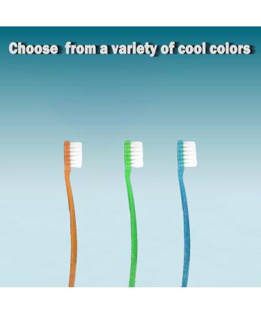 Soft Bristle Toddler Toothbrush Set - Pack of 3 Kids Toothbrushes for Ages 18 Months+ Blue Green & Orange - Buy Online on GoSupps.com