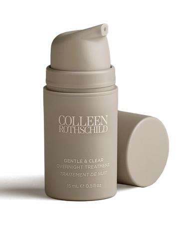 COLLEEN ROTHSCHILD Gentle & Clear Overnight Treatment | For Blemish-Prone Sensitive & Reactive Skin | Treats & Prevents Breakouts | With Salicylic Acid & Niacinamide | Fragrance-Free (0.5 fl oz)