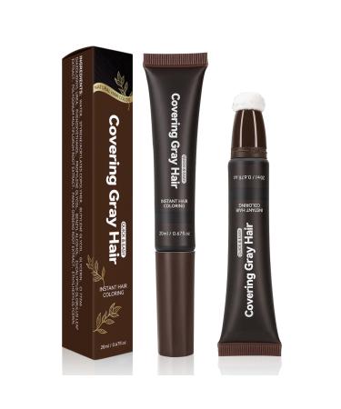Crayon de coloration pour cheveux gris pour femmes et hommes crayon de retouche base d'extraits naturels de plantes pour tous les types de cheveux facile appliquer imperm able et r sistant la Noir