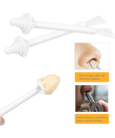 CHStarina 50-Pack Nose Wax Stickers - Plastic Nasal Hair Remover Strips & Spatulas for Easy Nostril Cleaning - Buy Online on GoSupps.com