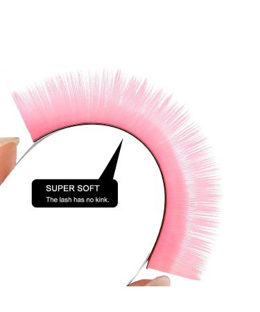 Fenshine 0.07D Pink Volume Lashes Extensions 8-15mm - Self Fanning Easy Fan Colorful Automatic Blooming Flower Lashes for Eyelash Extension - Buy Online on GoSupps.com