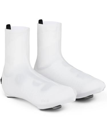 GripGrab RaceAero 2nd Edition Thin Summer Road Bike Overshoes Lightweight Aero Cycling Overshoes Time Trial Racing White