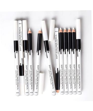 1PC White Eyeliner Pencil Smooth Cosmetic Beauty Tool Long Lasting Makeup Eyeliner Professional Eyeshadow Highlighter(White) - Buy Online on GoSupps.com