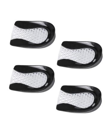 NOLITOY 2 Pairs Cellular Heel Pad High Insoles for Plantar Silicone Heel Protector Foot Arch Pad Half Insoles Heel Inserts Heel Cushions for Womens Shoes Sebs Wear Cup Sports