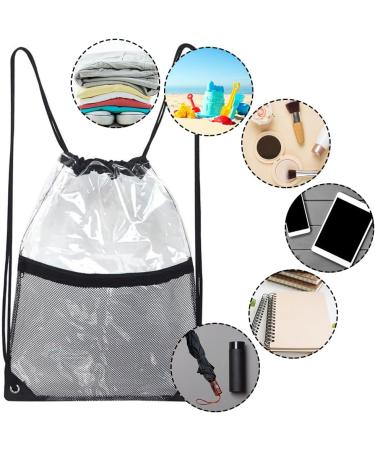 Helweet Transparent Sport Backpack | Stylish Gym Bag with Cord | Perfect for Work & Sports - Buy Online on GoSupps.com