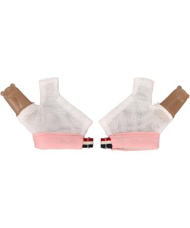 Three-Sailing Stop Gloves - Angrek Baby Thumb Sucking Protection - Silicone Finger Guard - 2 Finger Thumb Stop Tools (Pink) | International Shipping - Buy Online on GoSupps.com
