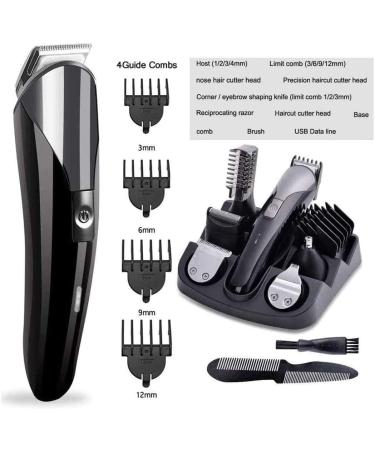 Buy KouRy Men's Hair Clipper - Professional USB Rechargeable Cordless Trimmer & Grooming Kit with LED Display - International Shipping Available - Buy Online on GoSupps.com